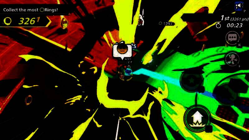 玩家小队在巨大玩具城堡关卡中奔跑，背景是夸张的积木桥梁与发条装置，整体风格童趣十足