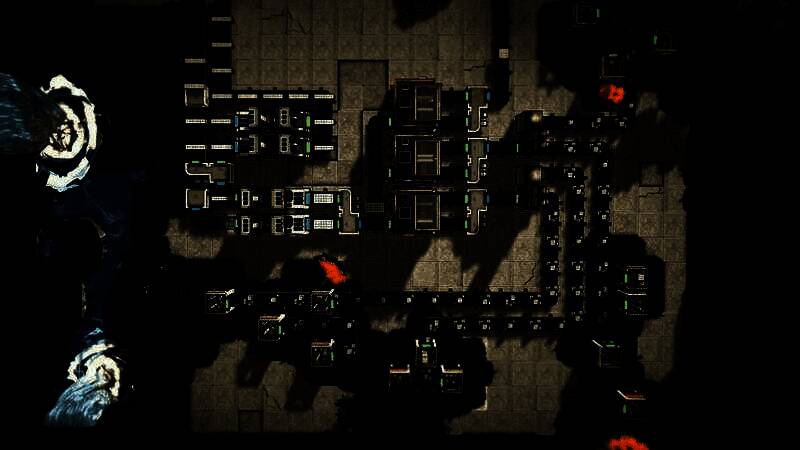 彩色模块在传送带上流转，机械装置正在进行印花处理，光线反射出未来科技感