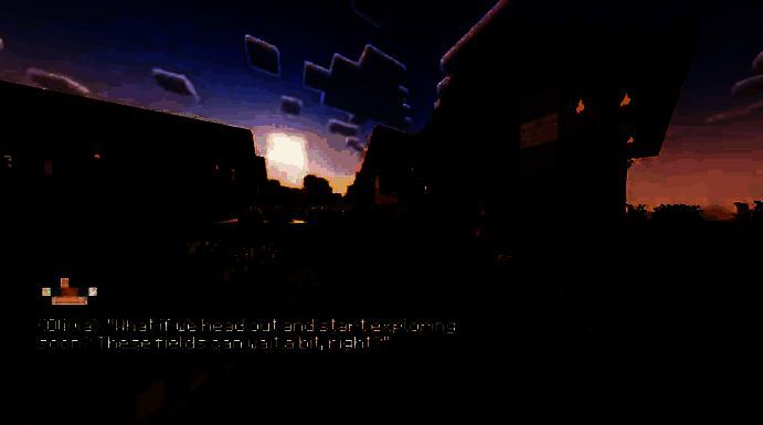 AI居民在村庄广场召开集会，屏幕上显示‘宪法修订草案’字样，气氛庄重