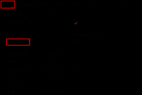 VSCode编辑器布局下拉菜单展开，显示多种布局选项，如单窗格、双窗格、三窗格等