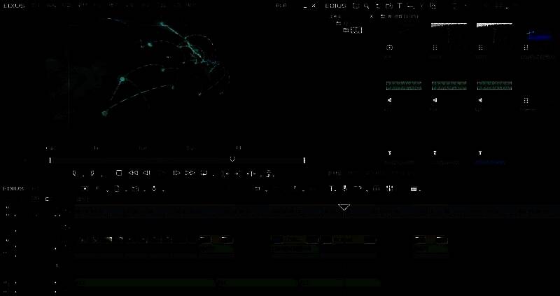 EDIUS时间轴上播放头停留在某一帧，画面清晰定格