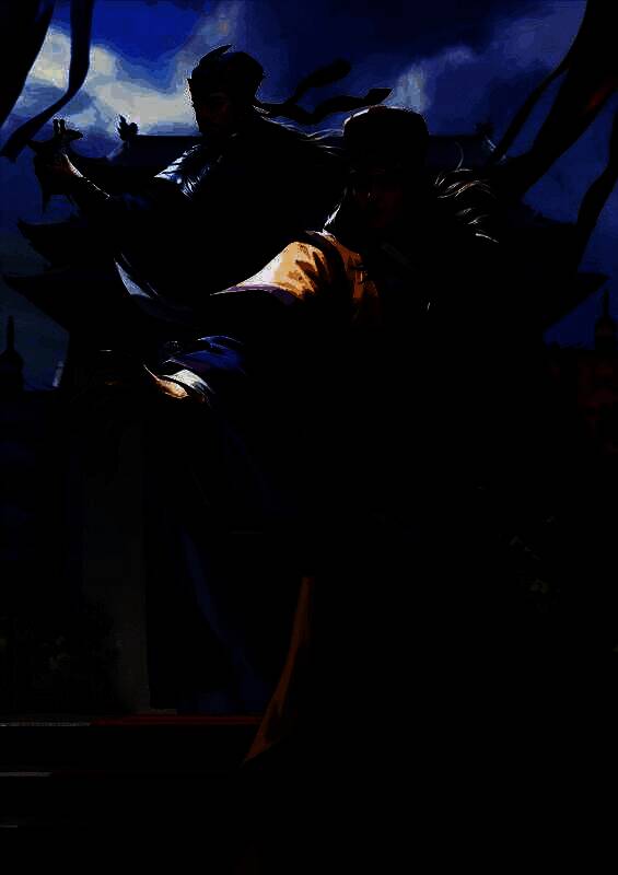 荀彧与荀攸双人武将卡面，文士装扮，手持羽扇与书卷，气质儒雅却暗藏锋芒