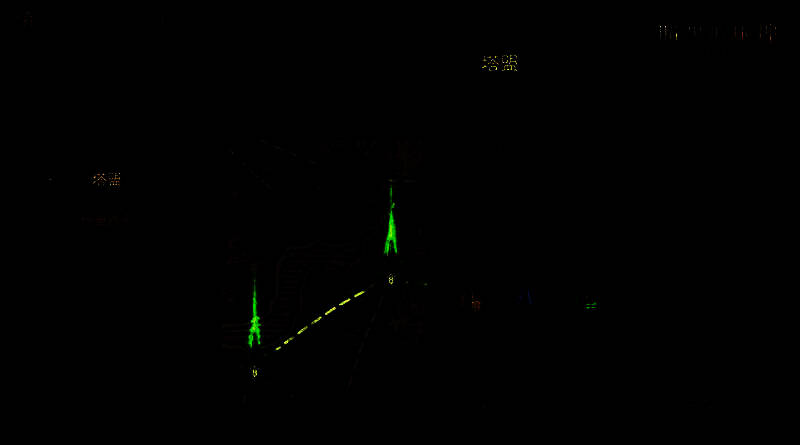 多个工会旗帜在灾厄之塔下飘扬，玩家角色集结列阵，准备发起联合进攻