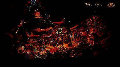 《梦幻新诛仙》游戏内热闹的火锅派对场景，角色围坐在沸腾的红油锅旁，空中飘着各种食材和奖励图标