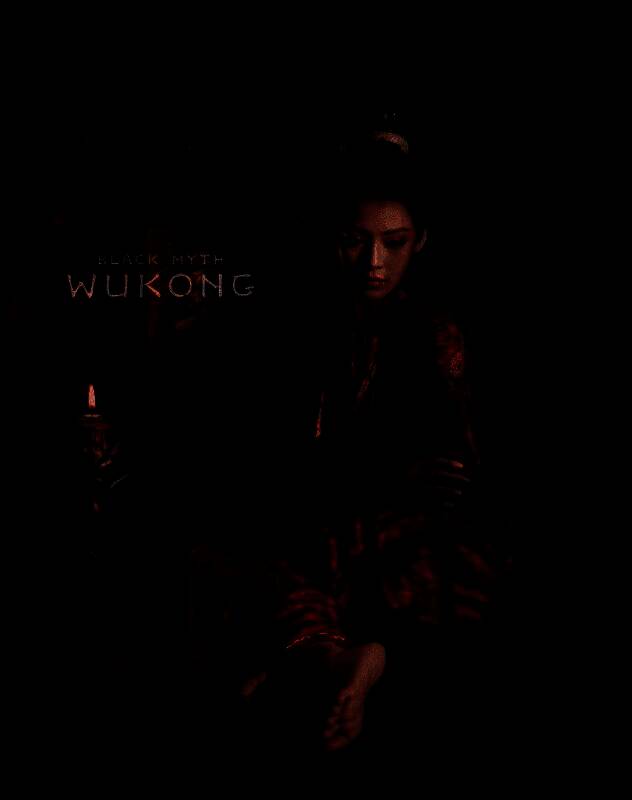 旧版萍萍侧面与背面视角，服装细节较少，动作略显僵硬，与新版形成鲜明对比