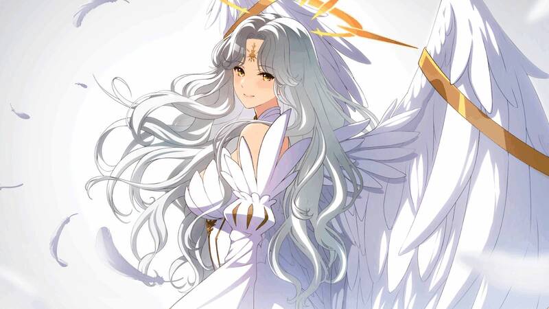 温馨日常场景，尤莉西娅为受伤少年包扎，周围村民投来感激目光，她却在暗自盘算‘这具身体素质不错’