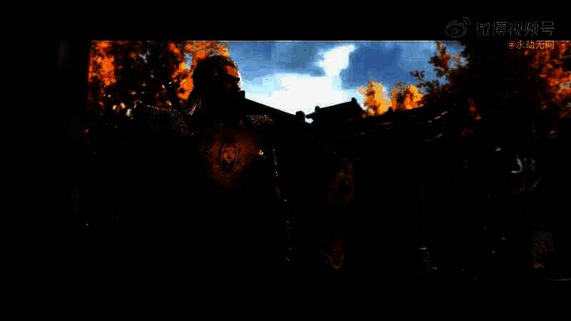 杰洛特手持银剑出现在永劫无间战场，背景为荒漠与废墟，气氛肃杀