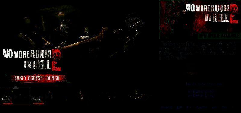 《地狱已满2》游戏实机画面，昏暗的地下空间中四名玩家持武器紧张前行，周围弥漫着诡异雾气