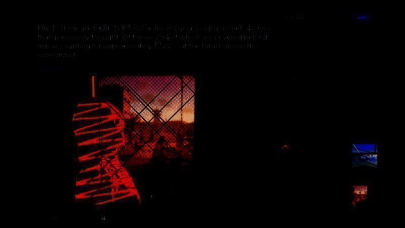 玩家在论坛中发布的《GTA6》预告片逐帧分析图，标注了多个疑似剧情线索的细节