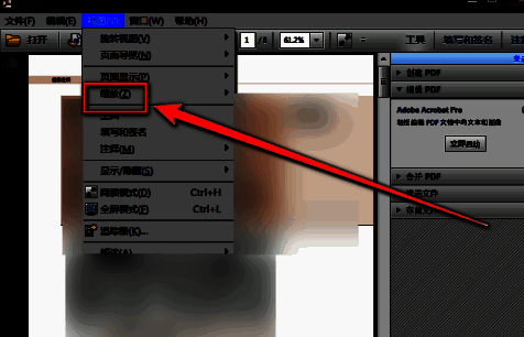 鼠标指针变为十字光标，准备在PDF页面上框选区域