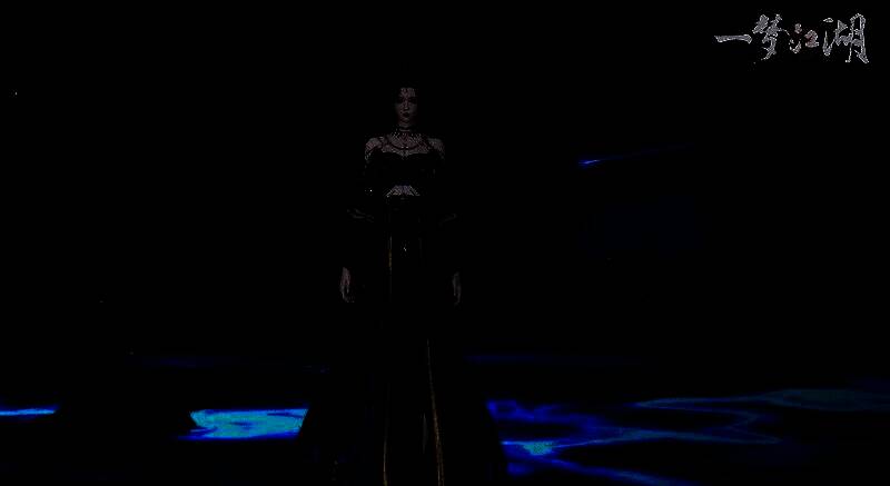 换装界面展示‘晦月弄纤’背景，星空与海洋交映，弯月高悬，光影柔和梦幻