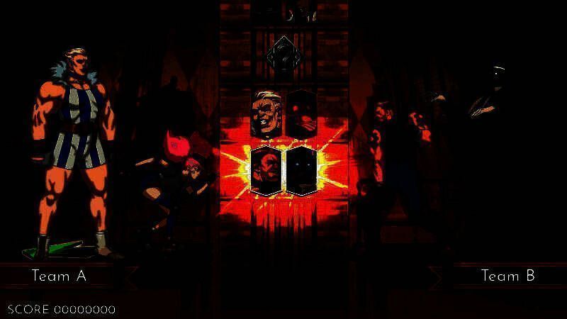 两名玩家角色并肩作战，共同对抗对面两名敌人的战斗画面，技能特效绚丽