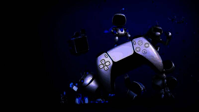 EA CEO Andrew Wilson在发布会上演讲，身后大屏显示AI在游戏中的应用场景