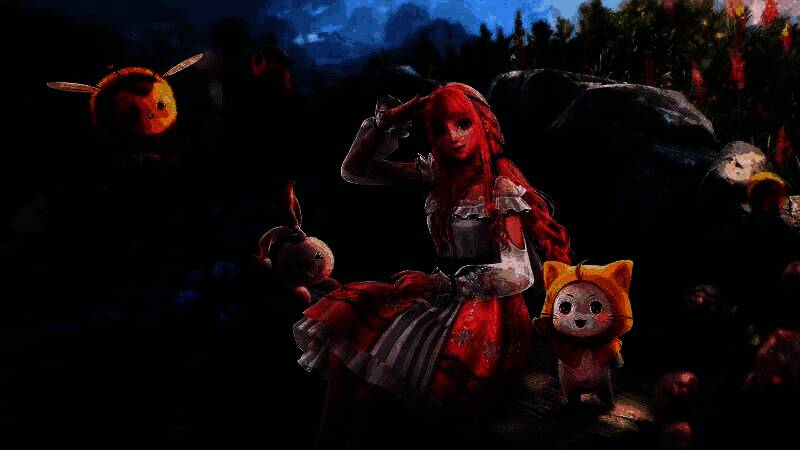 《无限暖暖》游戏场景展示，角色在开放世界中漫步，画面风格梦幻唯美