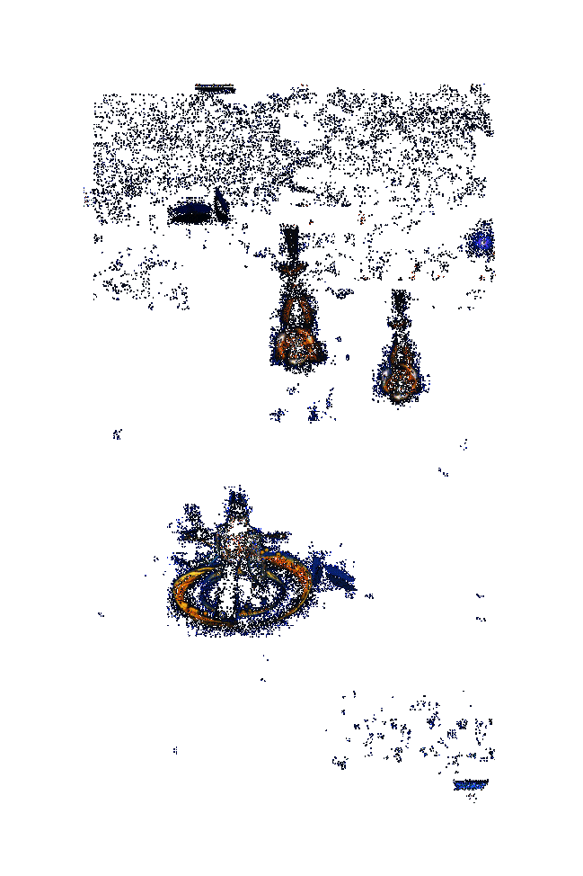 战斗胜利动画，黑童子收起长镰，小兔从肩头跳下，月光渐隐