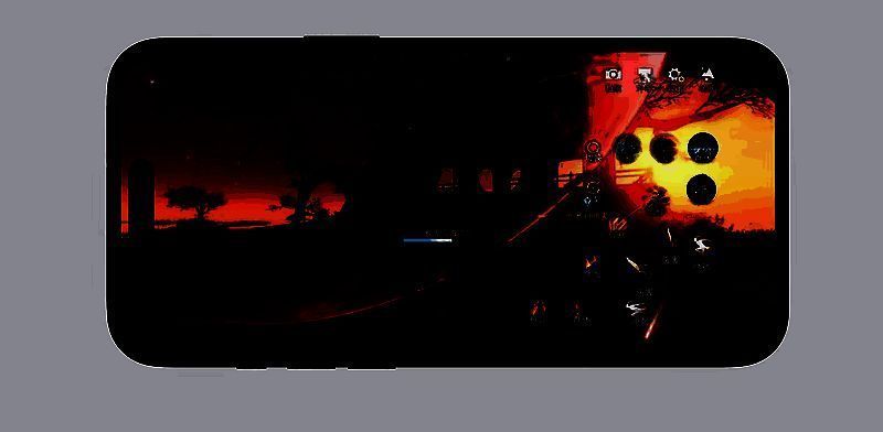 《逆水寒手游》‘蛟龙镇海’场景在iPhone 16 Pro上演示，水面反射与光影细节极为真实，展现极致光追效果