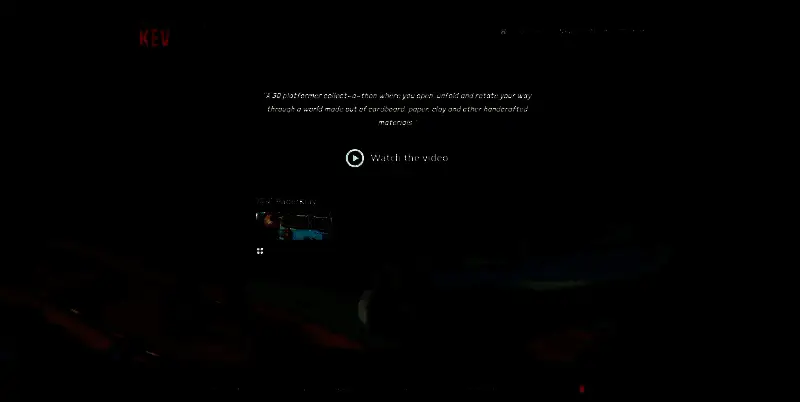 PaperKlay官方网站界面截图，页面简洁清新，突出展示游戏主视觉图与核心玩法介绍