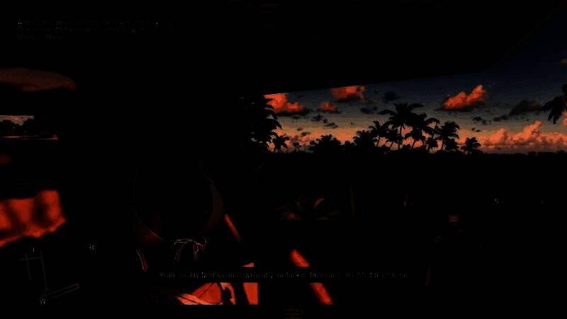 Lucia与Jason在夜晚街头并肩行走，霓虹灯闪烁，氛围紧张，疑似任务进行中