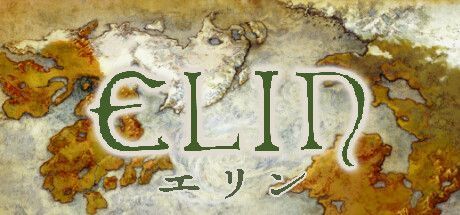 《Elin》游戏主视觉图，展现奇幻开放世界场景，角色站在山巅眺望远方城镇与森林