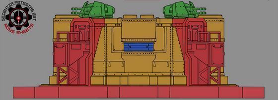 指挥碉堡结构示意图，红色区域标示为核心部位，显示其6级护甲与2500点生命值