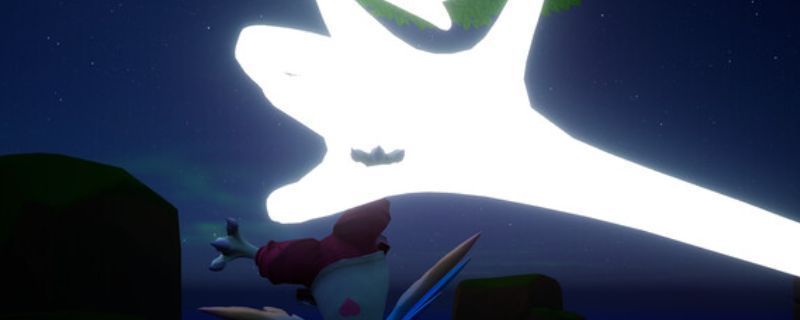 《超级妙音鸟》游戏主视觉图，画面中一只色彩斑斓的神鸟翱翔于云雾缭绕的东方仙境之上，周围环绕着神秘符文与音波特效