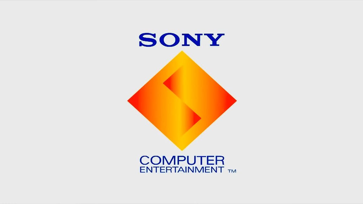 PS5更新后显示初代PlayStation经典开机画面，蓝色背景上白色PS标志缓缓浮现，搭配标志性音效