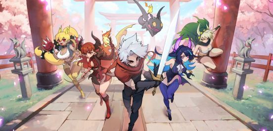 《飞吧龙骑士》周年自选卡池十位UR龙娘角色立绘展示，每位龙娘风格各异，充满幻想色彩