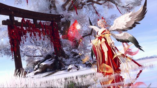 玩家自制染色作品展示：金红色调的辉夜姬时装，华丽耀眼，气场全然不同