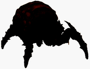 玩家角色正在从后方攻击虫族呕吐者的生物囊袋，绿色胆汁正从破裂处喷出，战斗场面紧张刺激