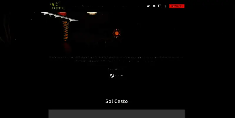《盐面团》官网页面截图，展示游戏介绍与开发团队信息