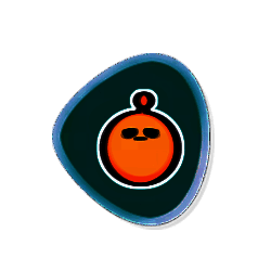 螺壶在阳光下微微晃神，背景是蛋仔岛的蓝天白云，画面温馨治愈