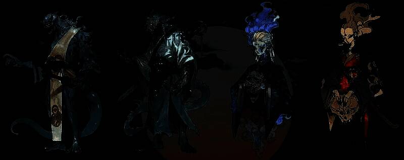 游戏内活动界面截图，排行榜上多名舫主激烈竞争，背景为阴森宴席场景，小鬼在角落窥视捣乱