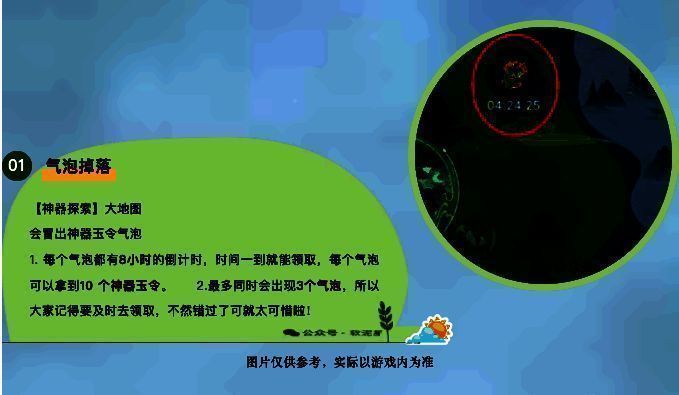 游戏内法宝获取界面截图，显示不同关卡掉落的法宝类型及概率