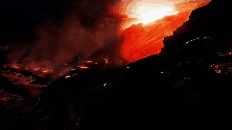 《极限竞速：地平线5》游戏画面，车辆在墨西哥热带雨林中飞驰，尘土飞扬，阳光透过树叶洒落赛道