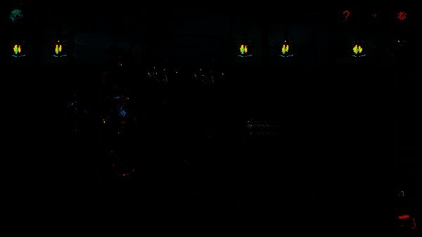 游戏地图界面概览，五大地牢区域以图标形式排列，背景为暗黑风格的地下城通道