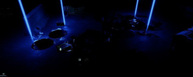 《绝地潜兵2》中G-16冲击弹爆炸效果演示，火光四溅，周围敌人被冲击波掀飞