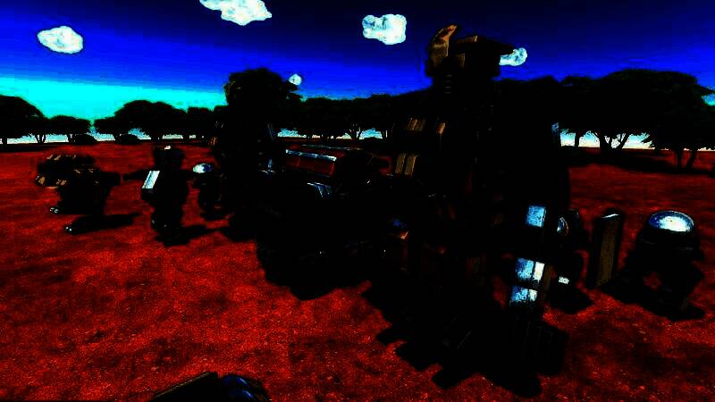 两台机甲在沙漠地带展开近战对决，拳脚相击火花四溅，动作流畅且充满力量感