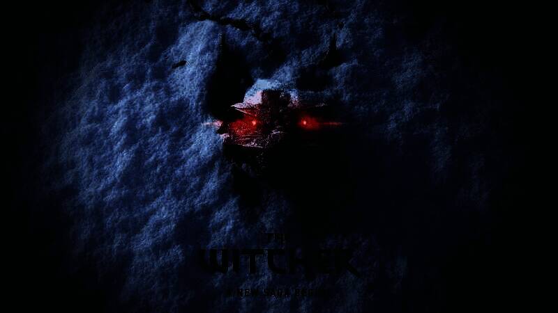 CD Projekt联席CEO Michał Nowakowski接受采访画面，背景为《巫师》系列经典场景与LOGO