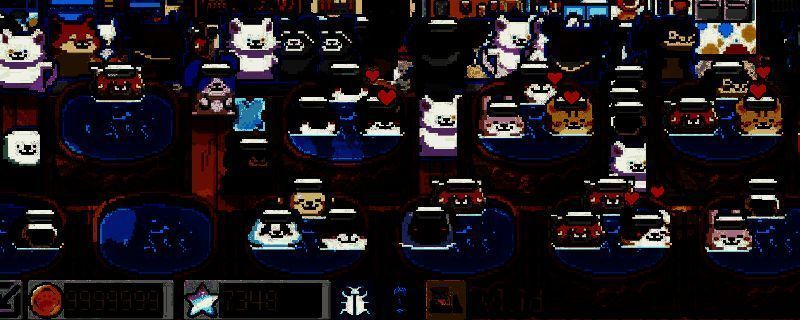 《线条小狗：动物温泉》游戏界面展示，画面温馨可爱，小狗角色在温泉旁操作金币收集