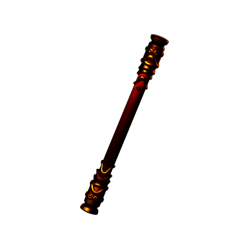 金箍棒特写，表面刻有古老纹路，散发着神秘光芒