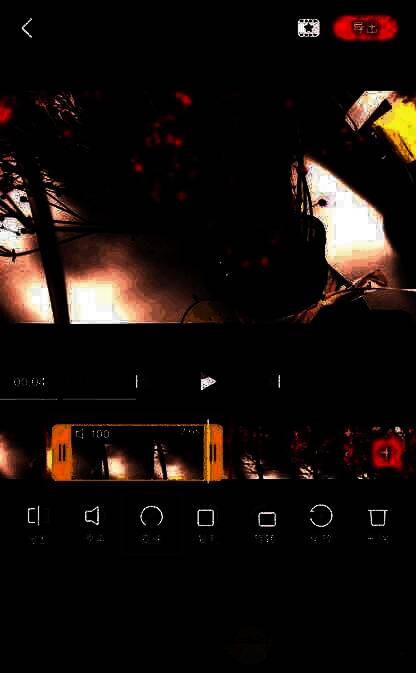 独立出来的视频片段被选中，准备进行变速处理