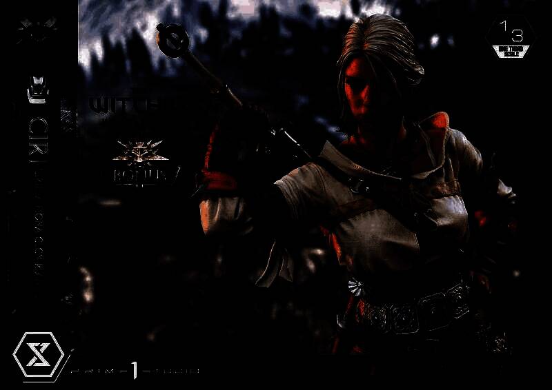 希里雕像面部特写，清晰展现雀斑与伤痕细节，眼神坚毅