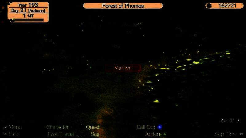 王国城镇全景，石板街道两侧是木质小屋和飘扬旗帜