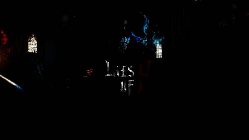 《匹诺曹的谎言》游戏画面，主角身穿破损风衣在废墟城市中与机械敌人激烈交战，背景充满蒸汽朋克风格建筑