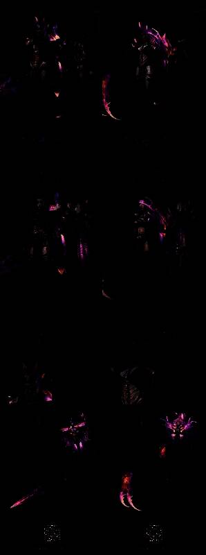 堕廷魔皇角色立绘，居高临下俯视破碎的庇护之地，脚下是溃败的恶魔大军，天空雷电交加，象征最终统治的降临