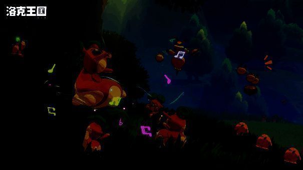 冰系精灵释放技能冻结湖面，玩家在冰面上滑行，背景雪花飘落