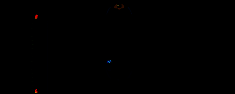 Felbound游戏主视觉图，展示角色持剑对抗恶魔生物的暗黑风格战斗场景，背景为燃烧的城堡与血色天空