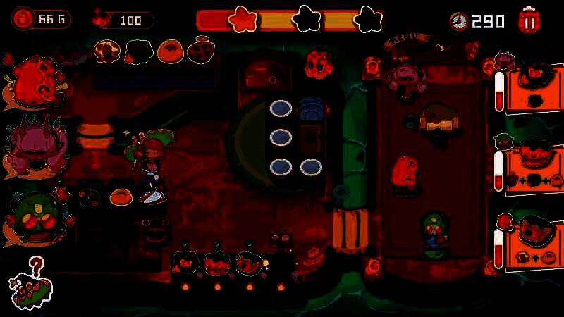 特写镜头展示料理制作过程，锅中火焰升腾，食材翻飞，视觉效果生动