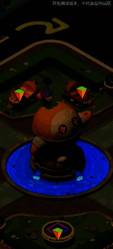 玩家通过手指拖动操作蛋仔移动，轻松将其安置在摇摇车上，操作流畅自然