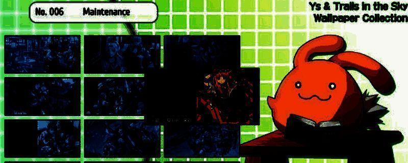 《伊苏VS空之轨迹》官方网站首页截图，展示游戏主视觉图与角色立绘